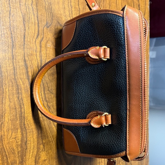 Dooney & Bourke Black and Brown Shoulder Bag - Picture 2 of 4